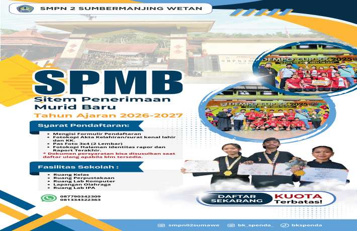 SPMB Spenda Sumawe 2026/2027